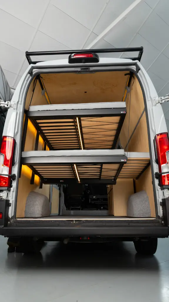 VAN7 bunk lift bed for up to 5 people